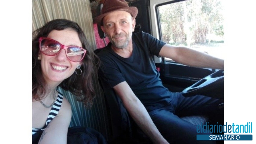 Siempre en la ruta. Con Guillermina Muñoz, su compañera en Guibertango.